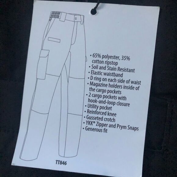 Galls Women's Tac Force Tactical black cargo work carpenter pants 8/30 - Picture 5 of 13